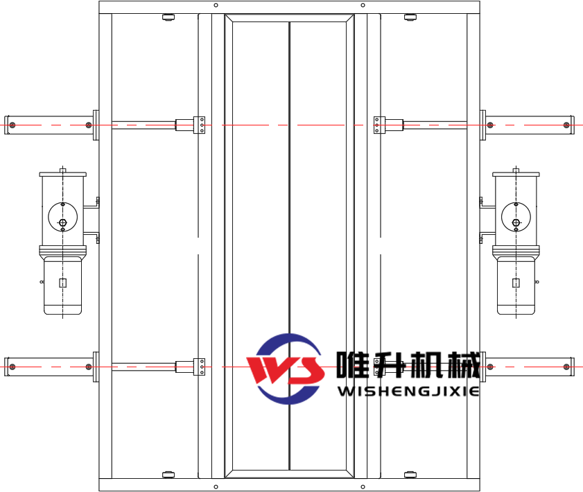 對(duì)開(kāi)式電液動(dòng)平板閘門