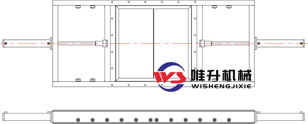 對(duì)開(kāi)式電液動(dòng)平板閘門(mén)